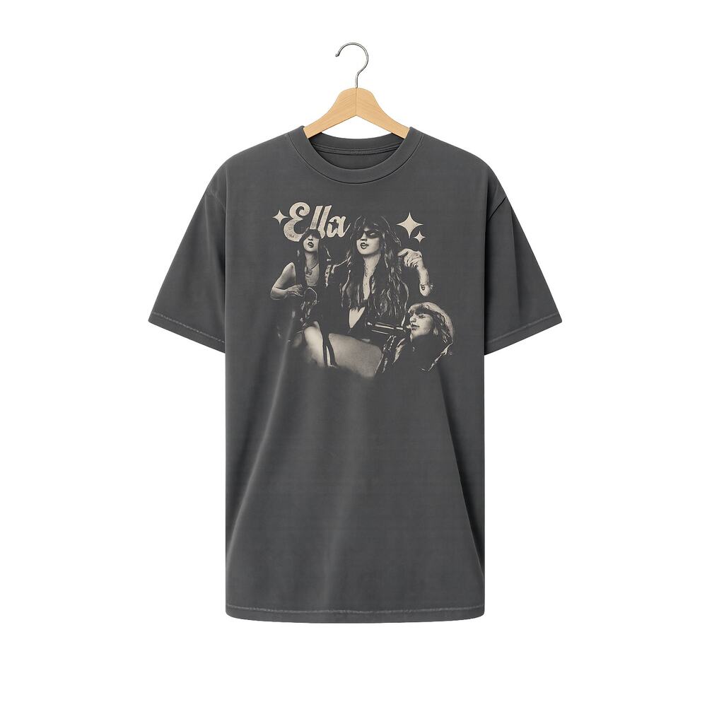 Ella Langley Still Hungover Fall Tour Graphite Concert T-Shirt Unisex Small NEW